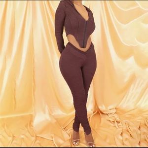 Sexy Two Piece Jogging Suit